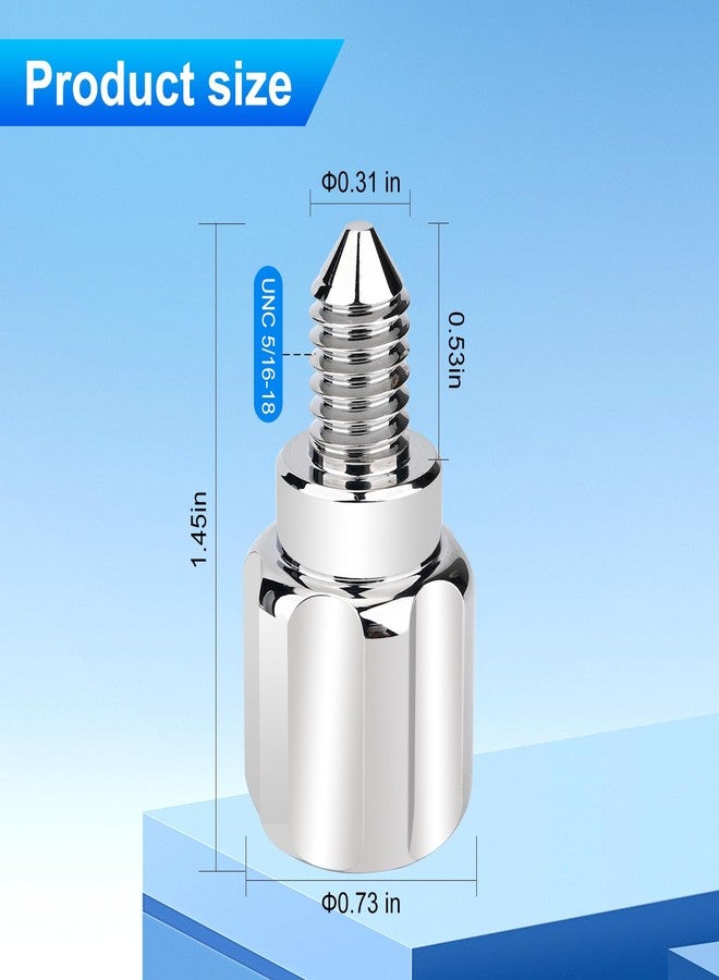 ASPNH Attachment Knob Thumb Screw Suitable for Kitchenaid Stand Mixer，Silver-Colored Mixer Aluminum Screw Head Knob Accessory Replacement, Chrome-Plated, 1 Piece - Image 2